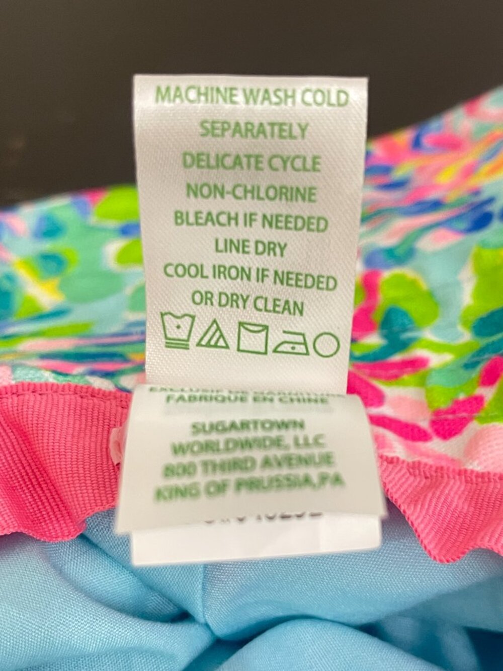 New Lilly Pulitzer Hat Catch The Wave Multi Beach Sun - Picture 8 of 8
